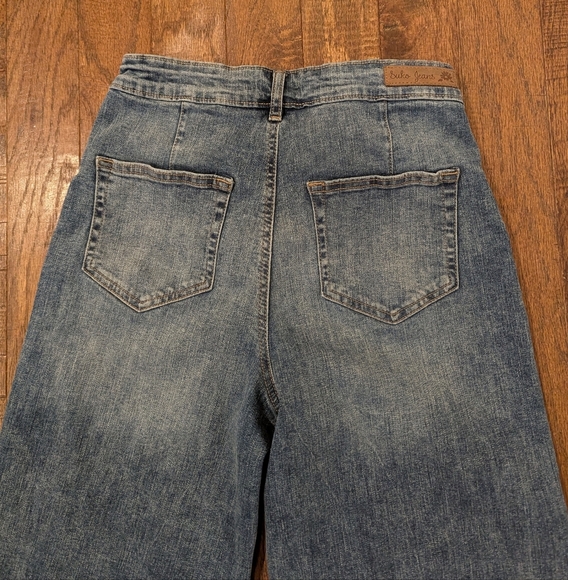 Suko Wide-Leg Denim Jeans Size 6, Light Blue - Picture 8 of 16